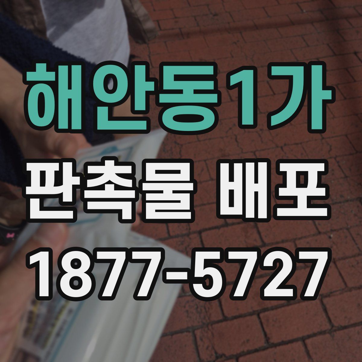 해안동1가 판촉물 배포