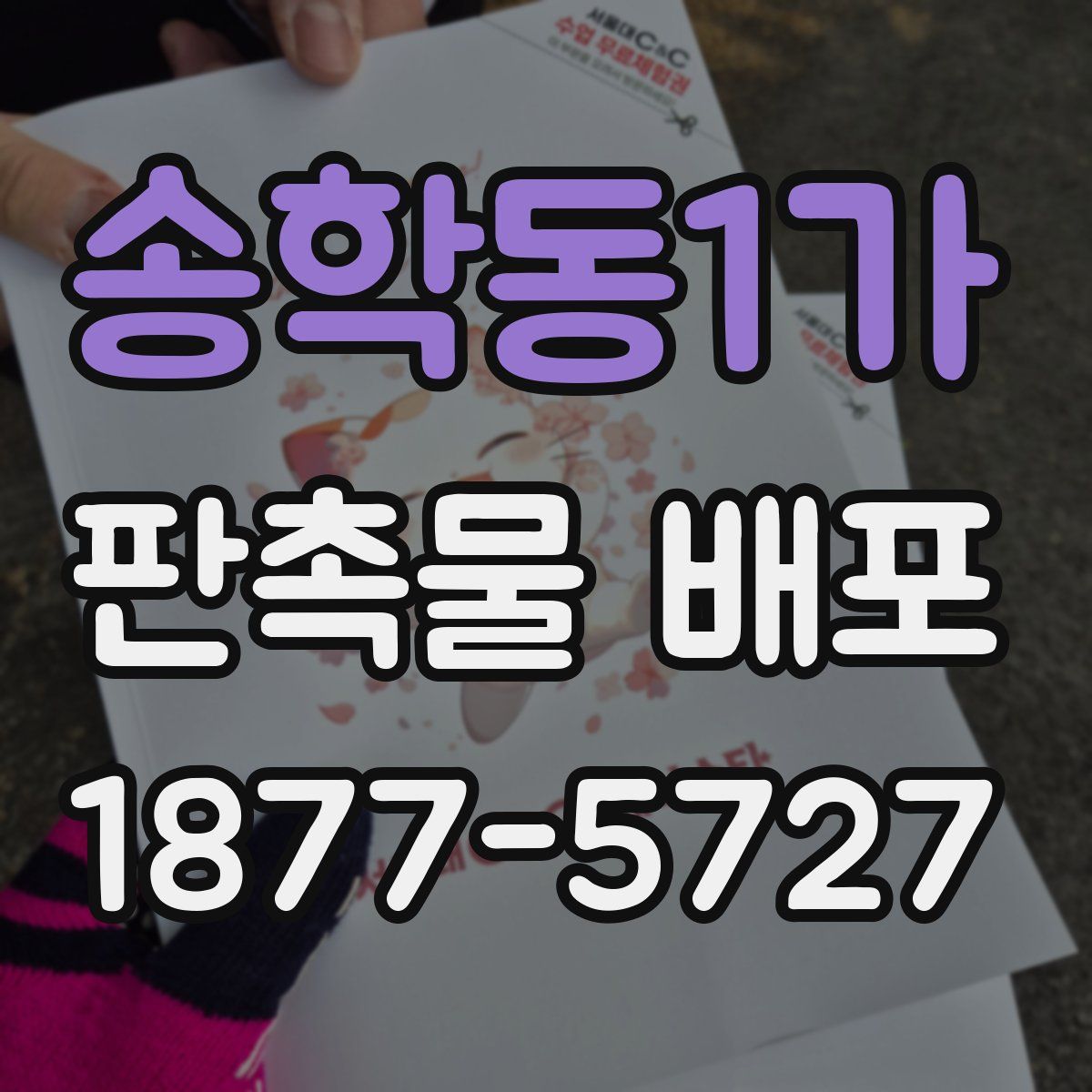 송학동1가 판촉물 배포