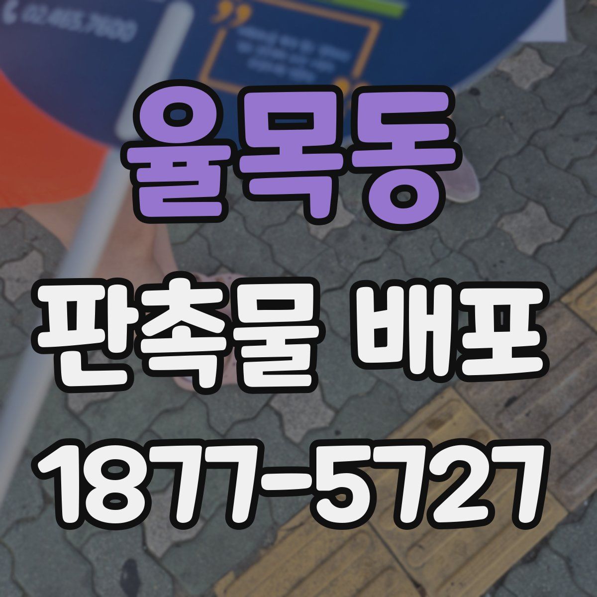 율목동 판촉물 배포