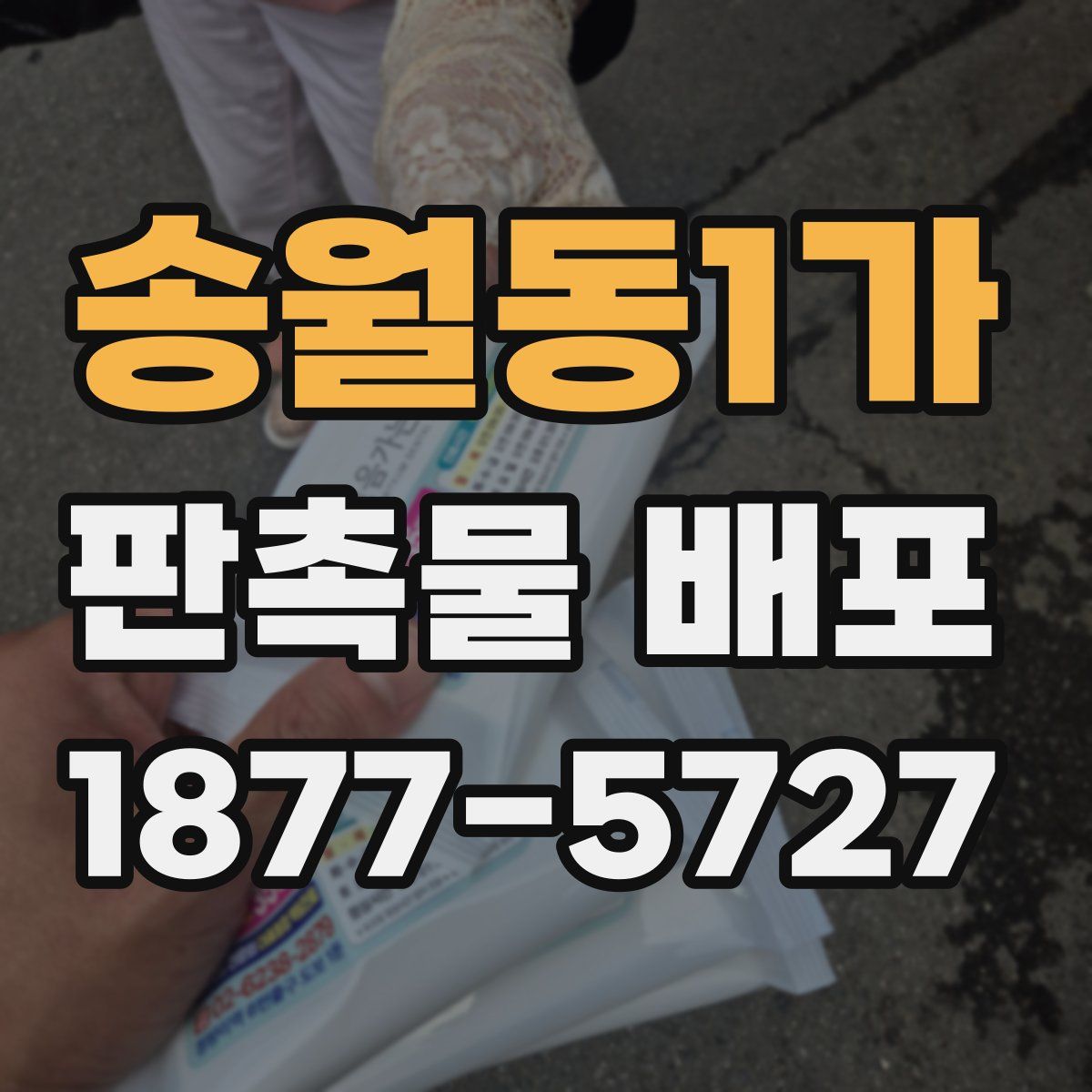 송월동1가 판촉물 배포