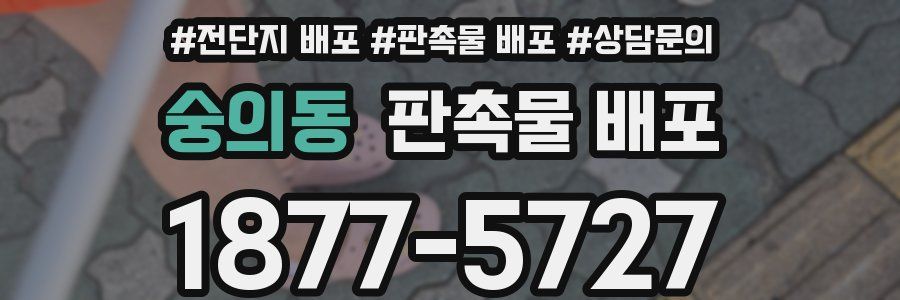 숭의동 판촉물 배포