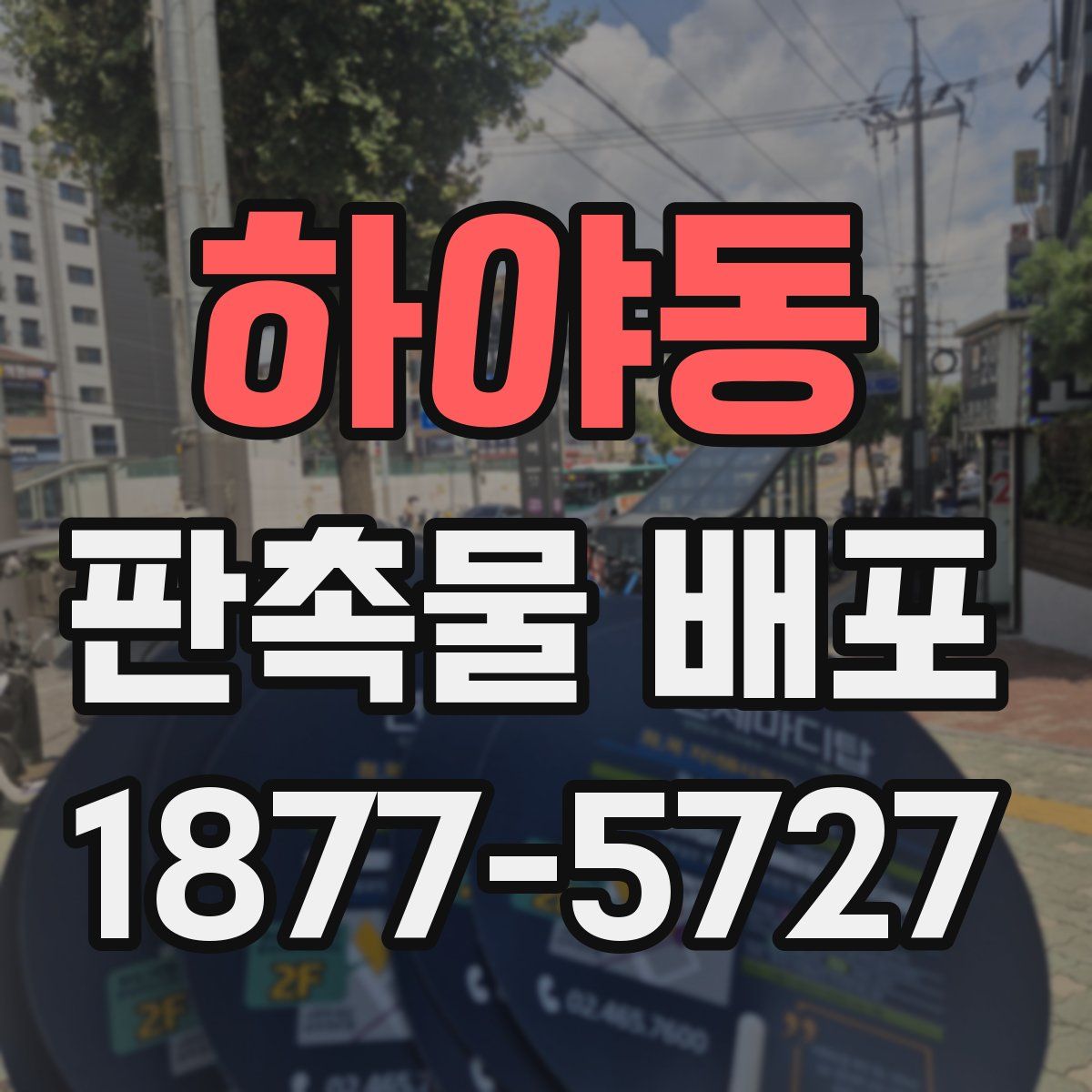 하야동 판촉물 배포