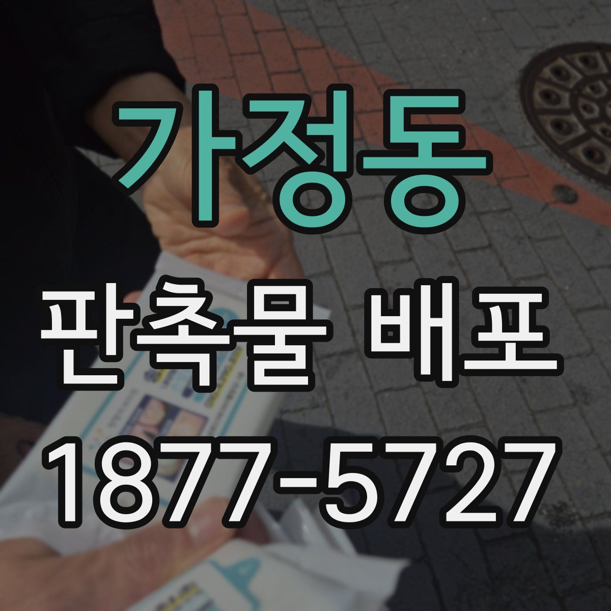 가정동 판촉물 배포
