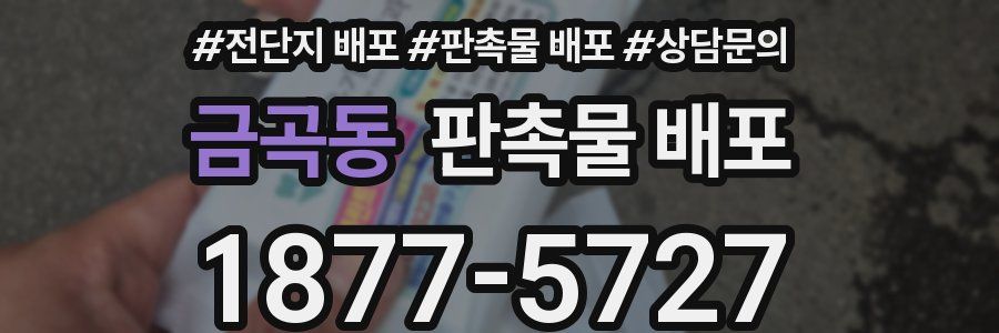 금곡동 판촉물 배포