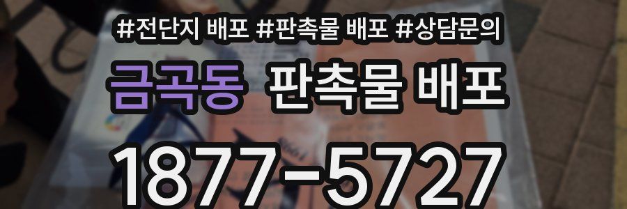 금곡동 판촉물 배포