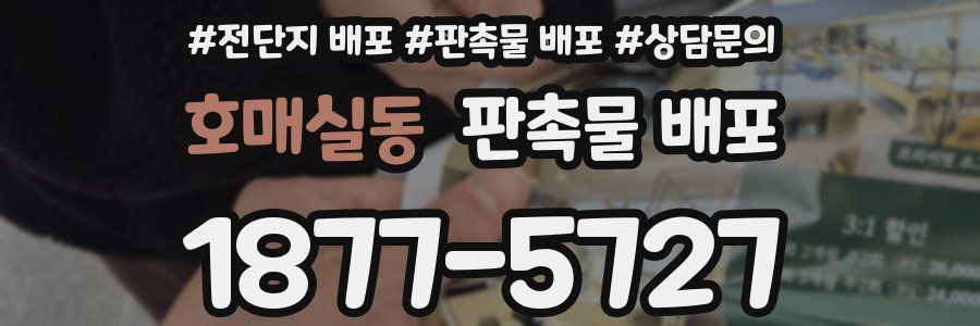 호매실동 판촉물 배포