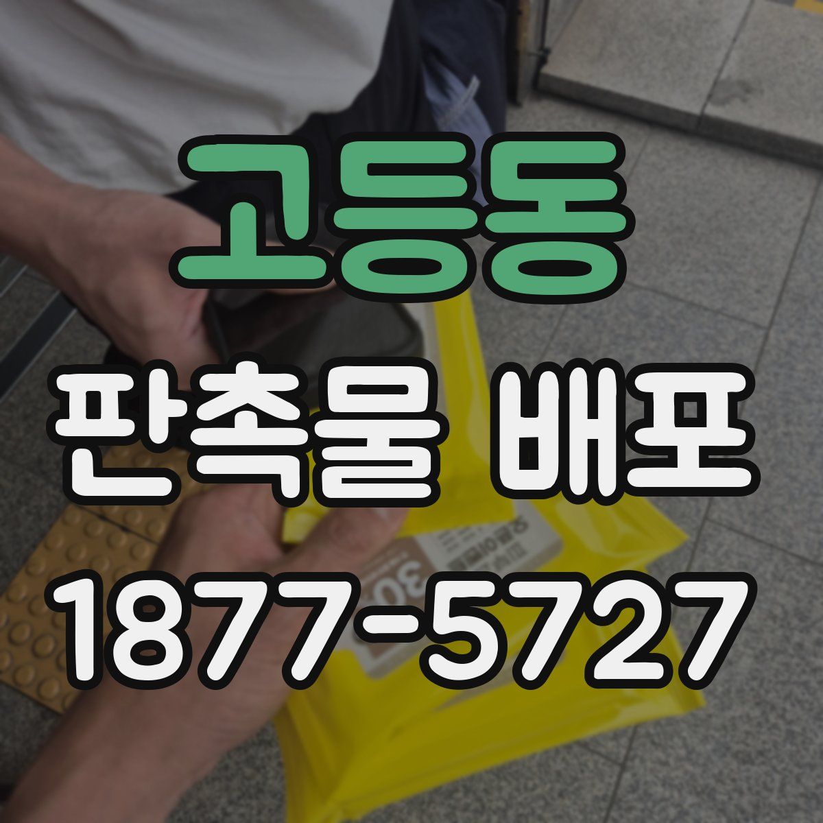 고등동 판촉물 배포
