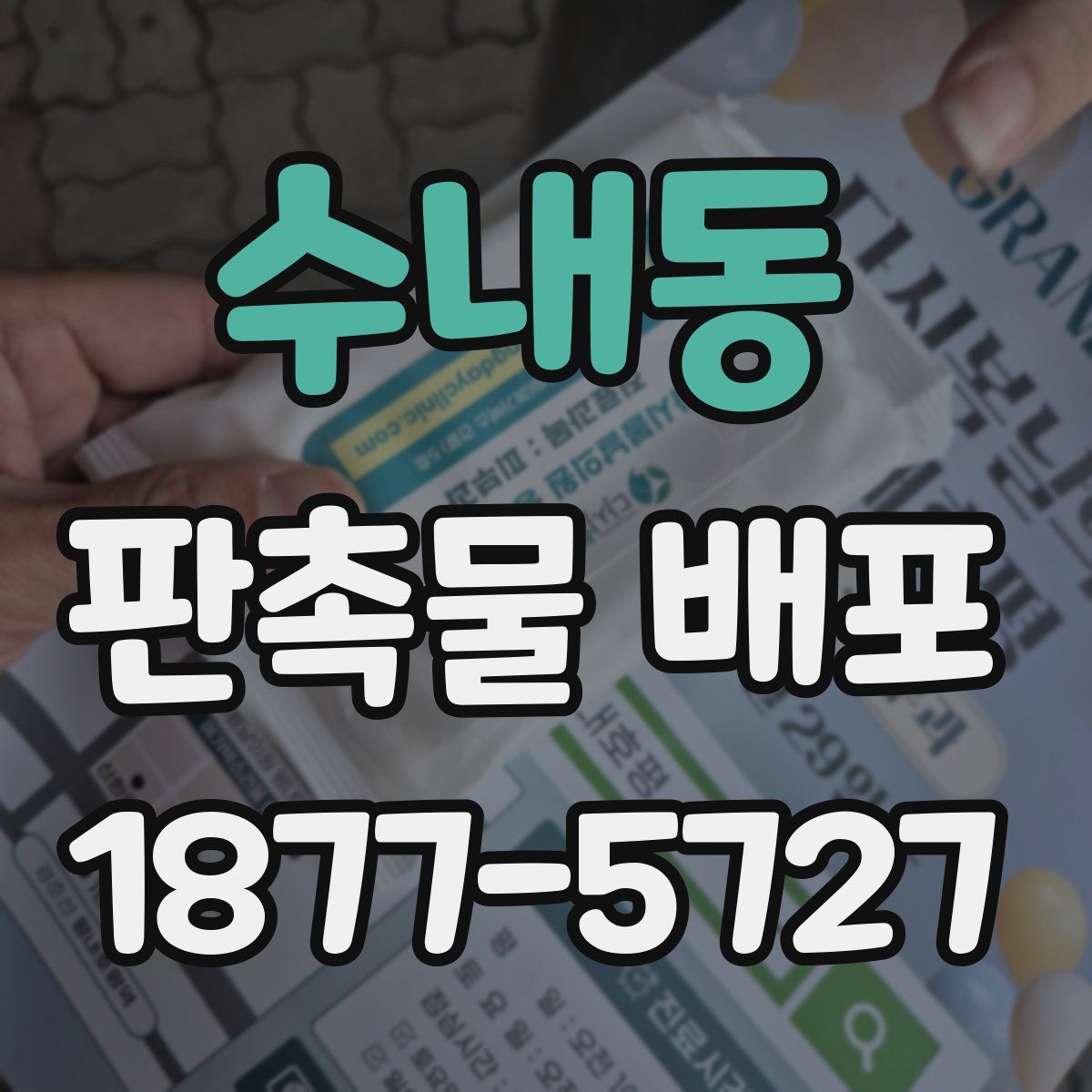 수내동 판촉물 배포