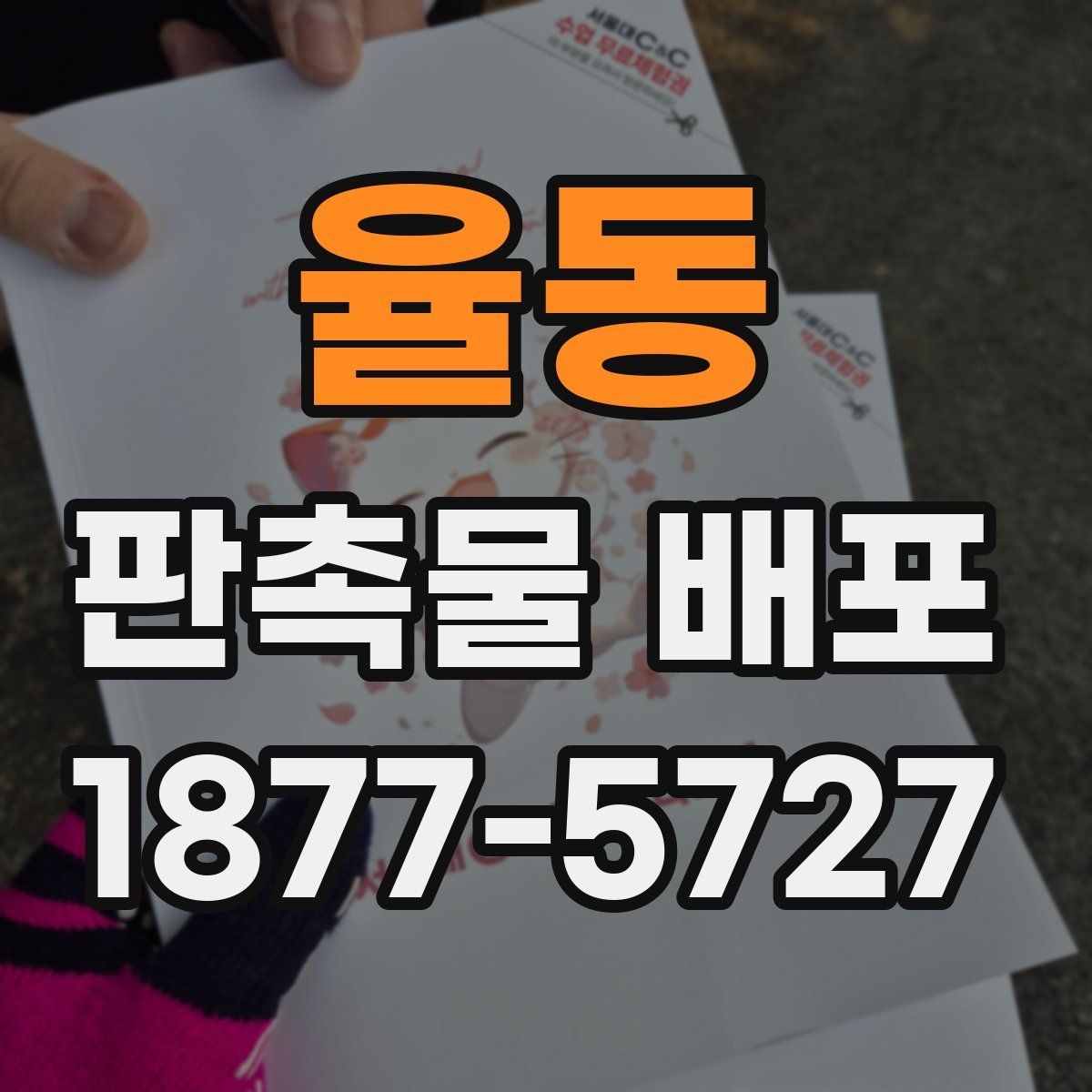율동 판촉물 배포