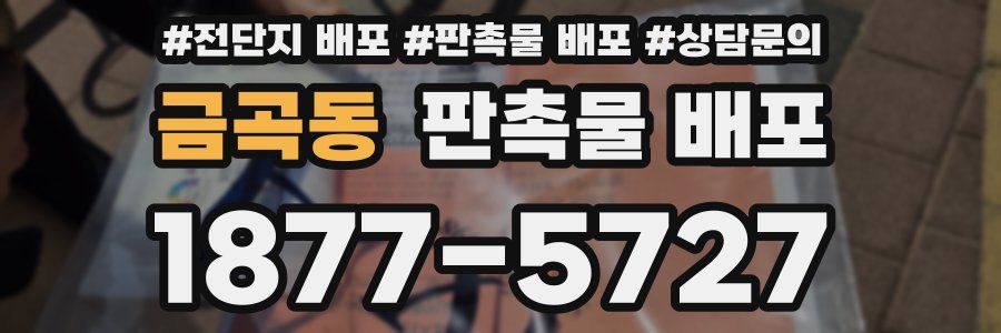 금곡동 판촉물 배포
