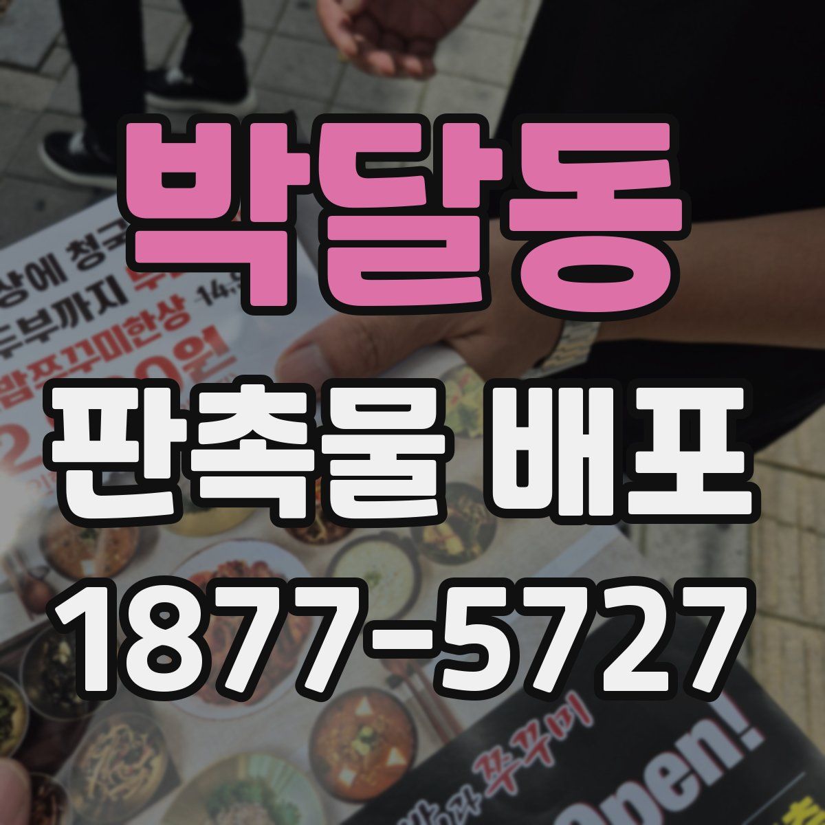 박달동 판촉물 배포