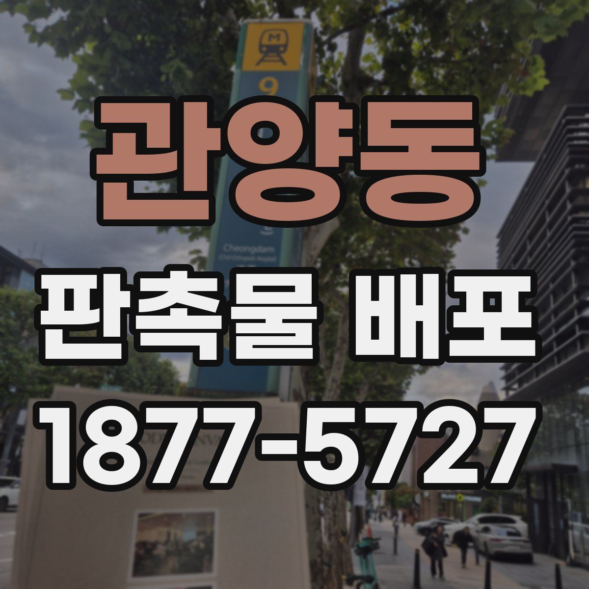 관양동 판촉물 배포