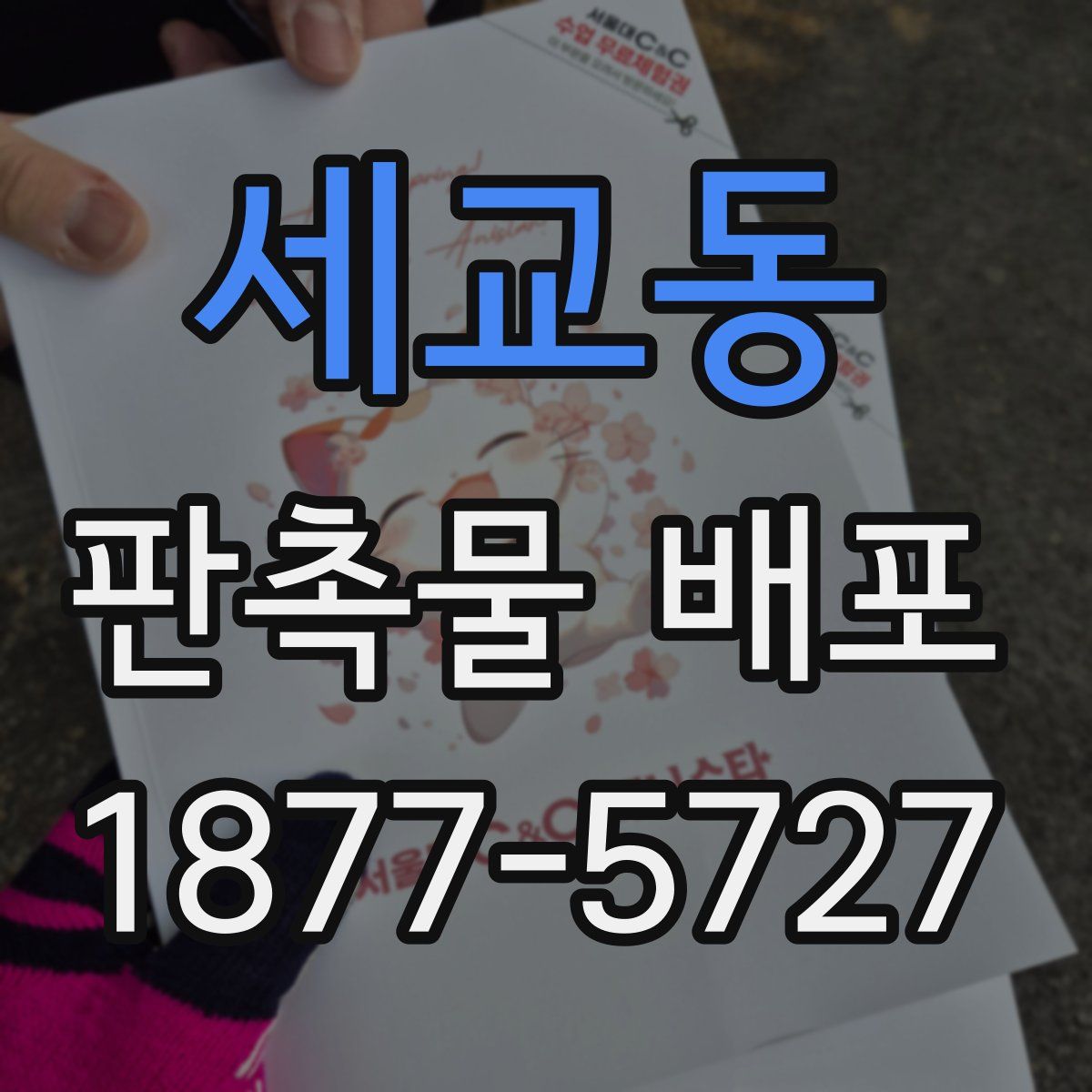 세교동 판촉물 배포