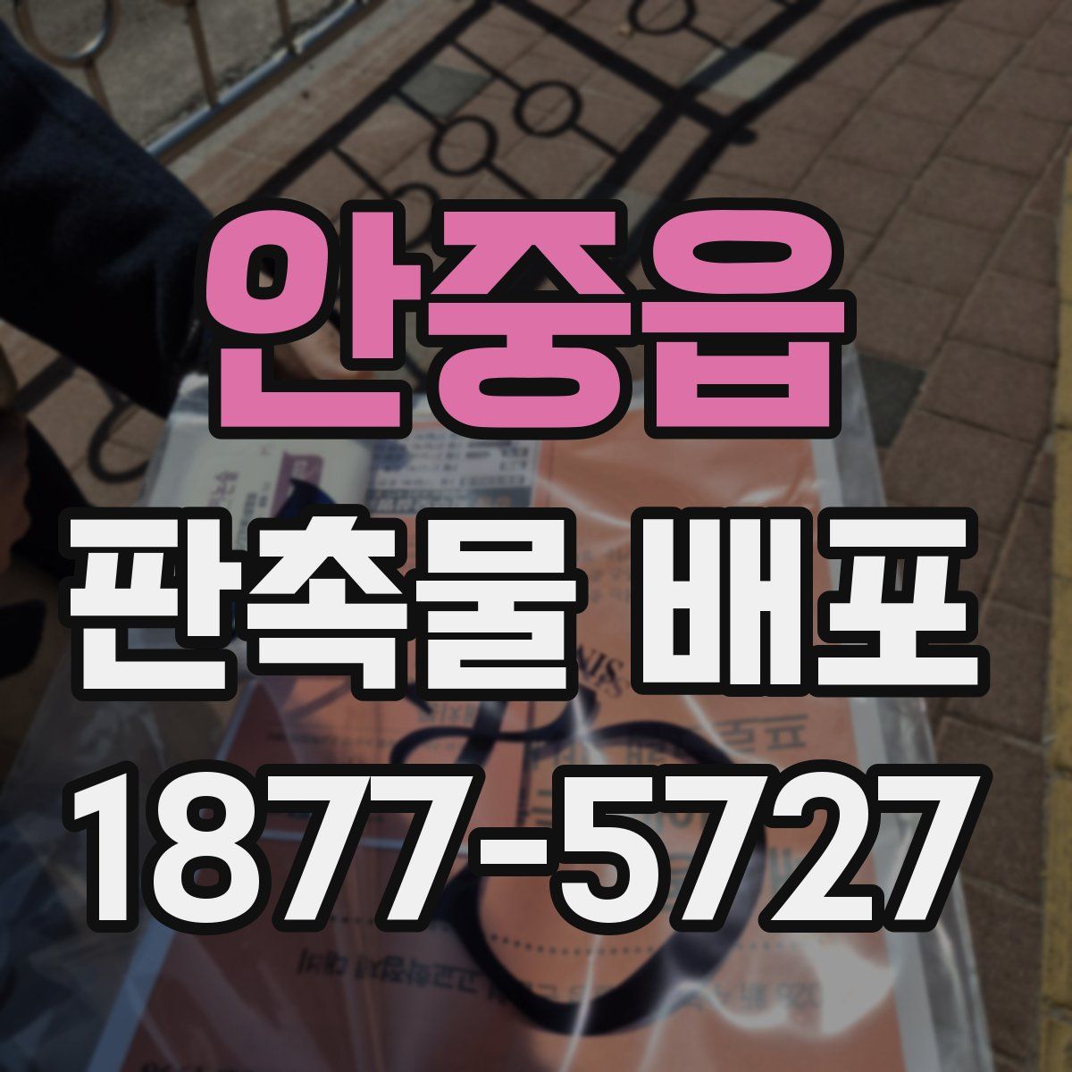 안중읍 판촉물 배포