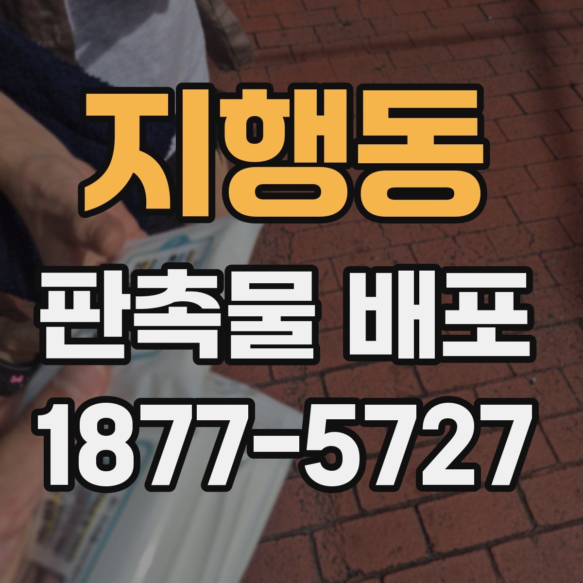 지행동 판촉물 배포