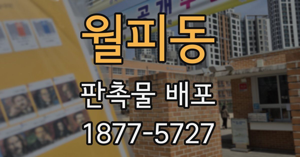 월피동 판촉물 배포