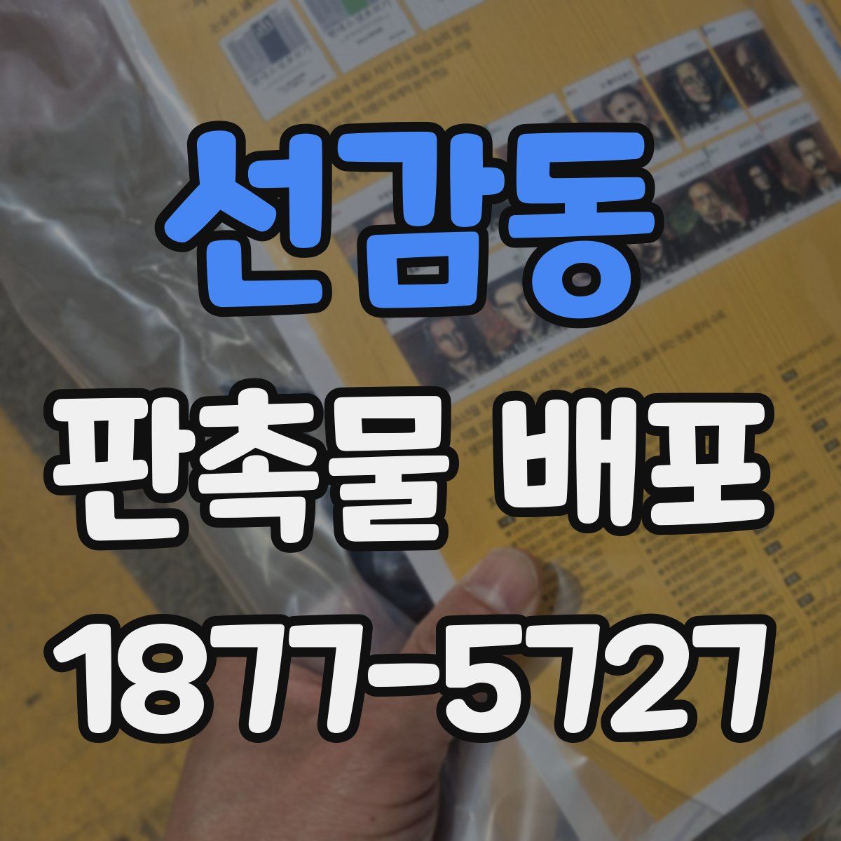 선감동 판촉물 배포
