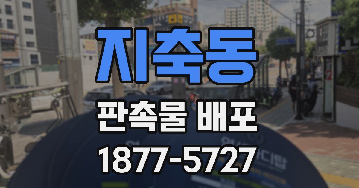 지축동 판촉물 배포
