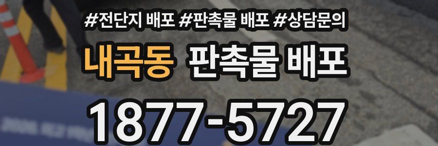 내곡동 판촉물 배포