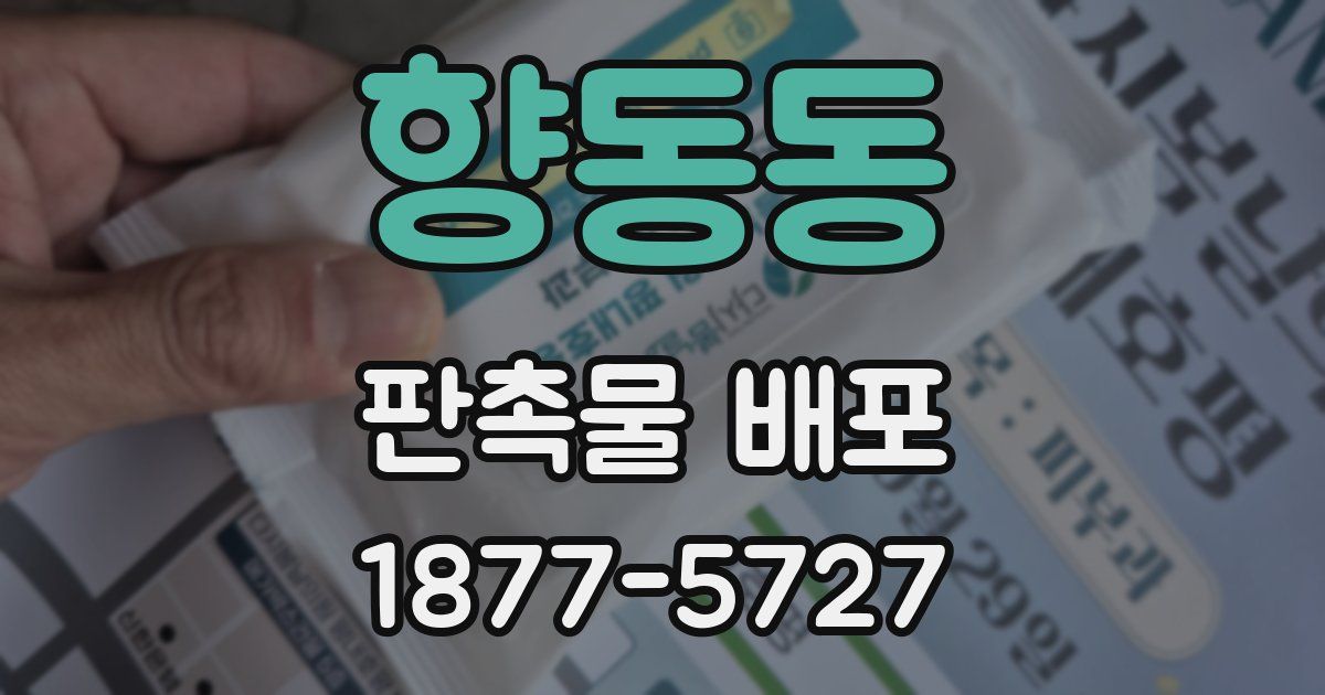 향동동 판촉물 배포