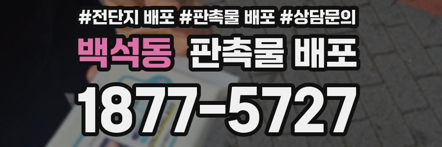 백석동 판촉물 배포