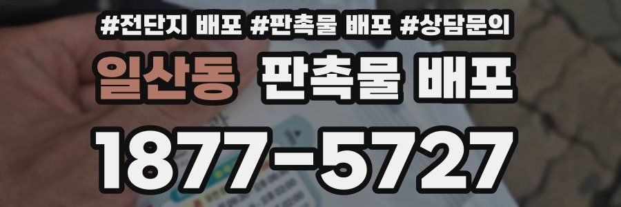 일산동 판촉물 배포