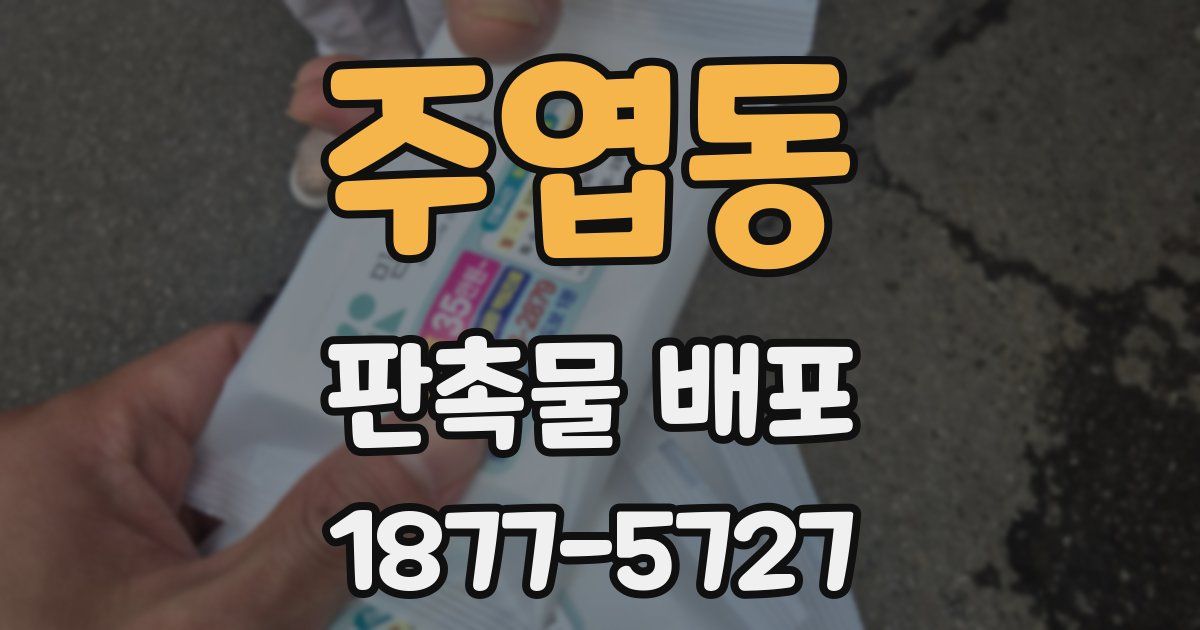 주엽동 판촉물 배포