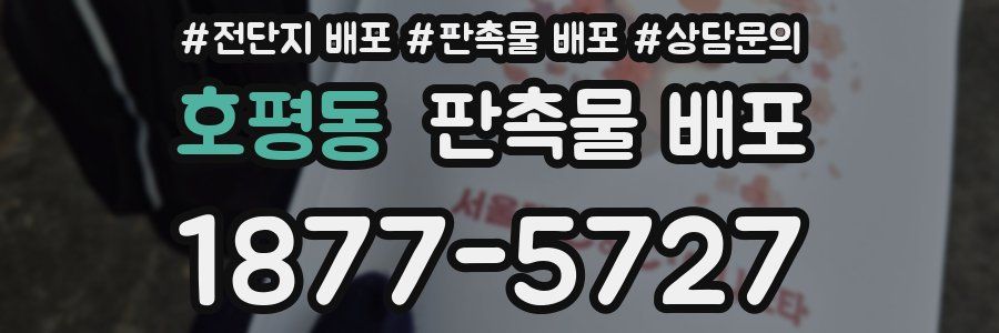 호평동 판촉물 배포