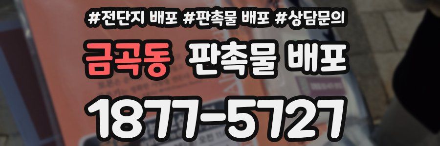 금곡동 판촉물 배포