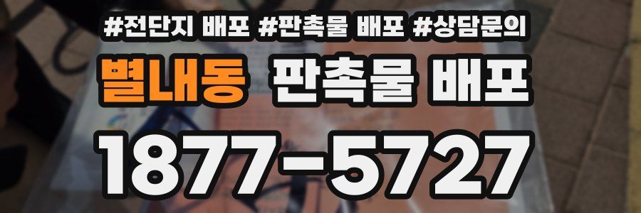 별내동 판촉물 배포