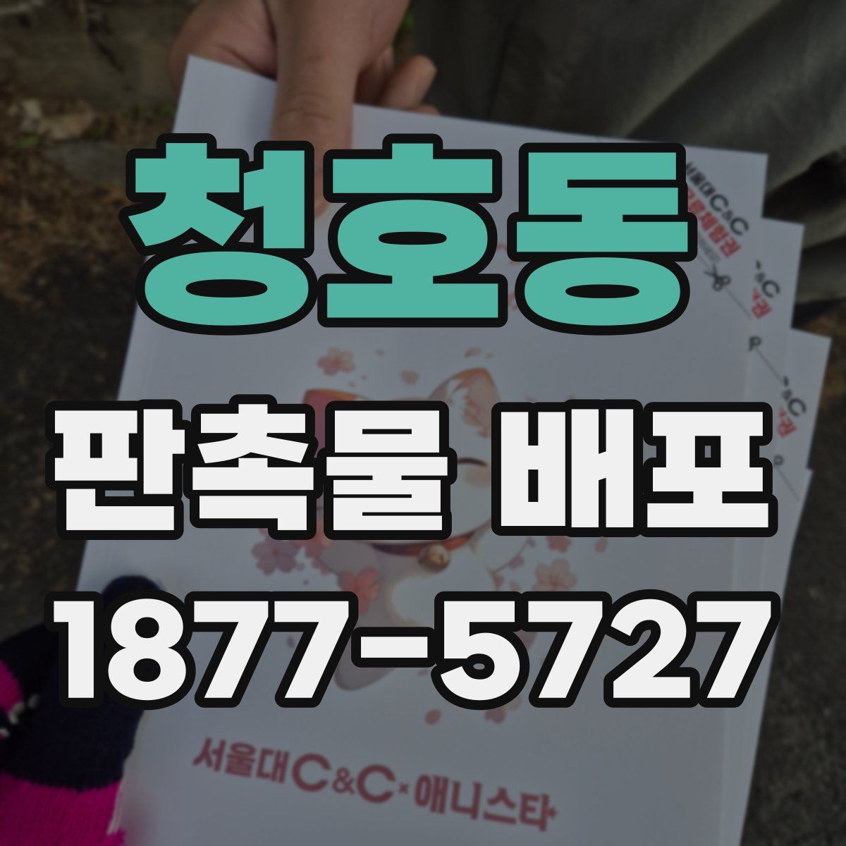 청호동 판촉물 배포