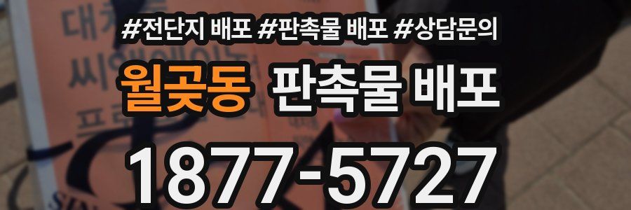 월곶동 판촉물 배포