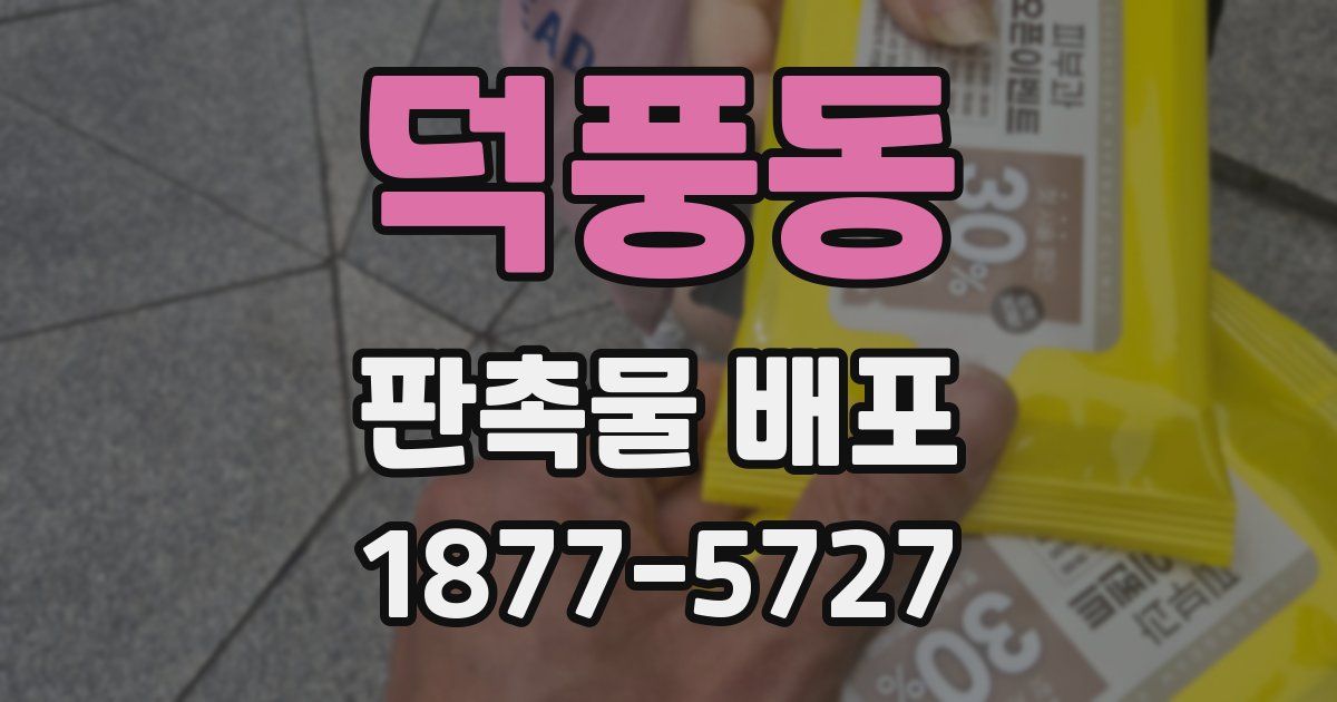 덕풍동 판촉물 배포