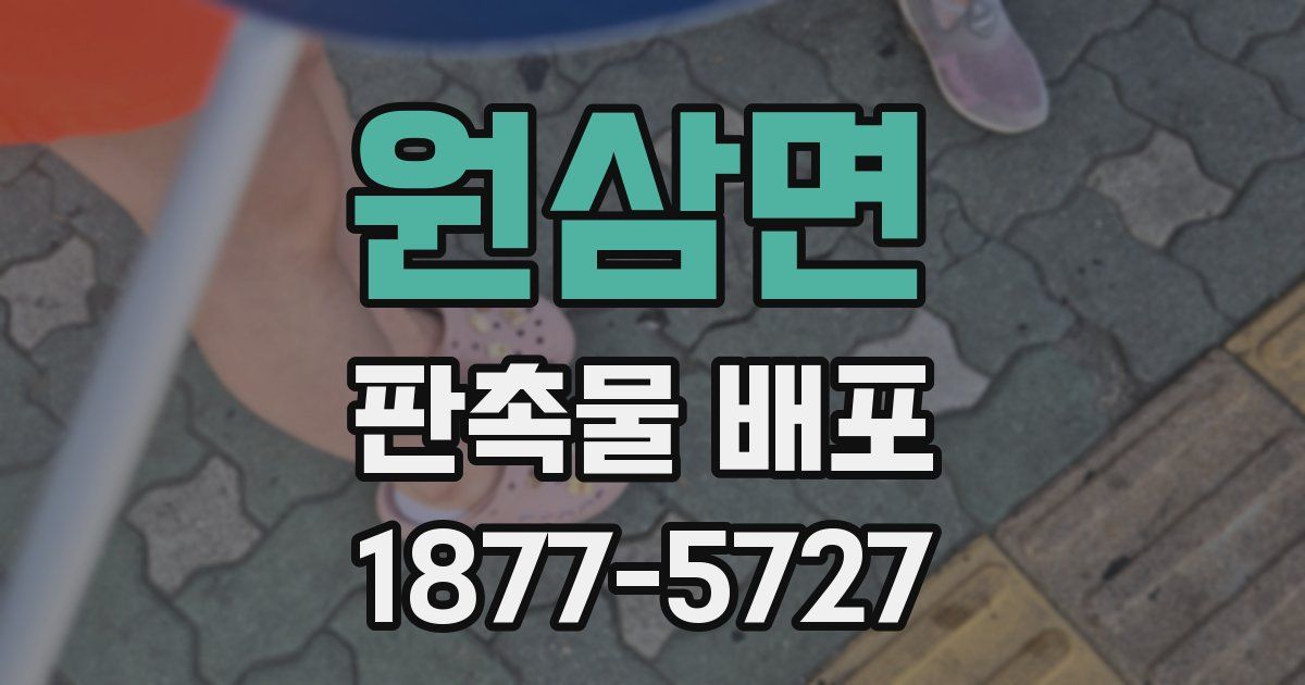 원삼면 판촉물 배포