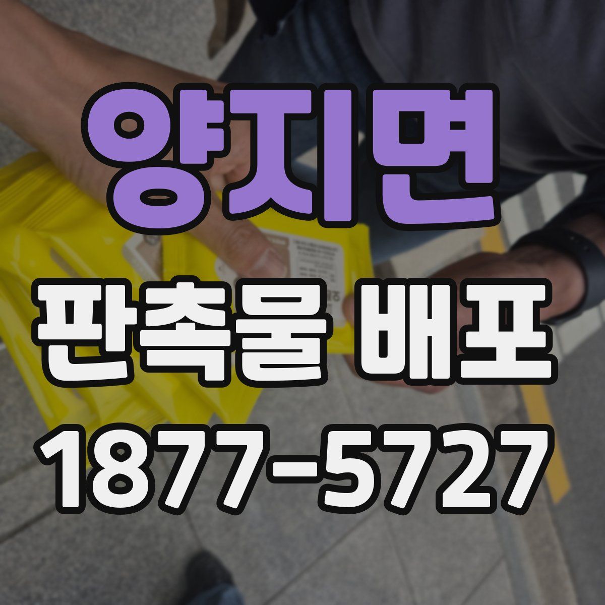 양지면 판촉물 배포