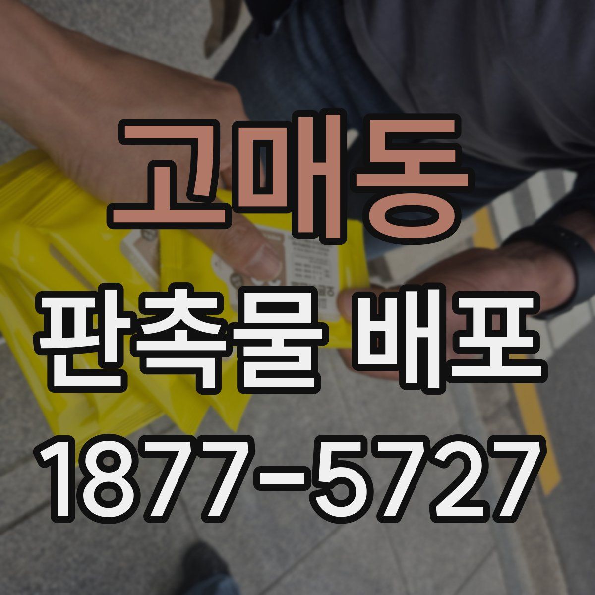 고매동 판촉물 배포