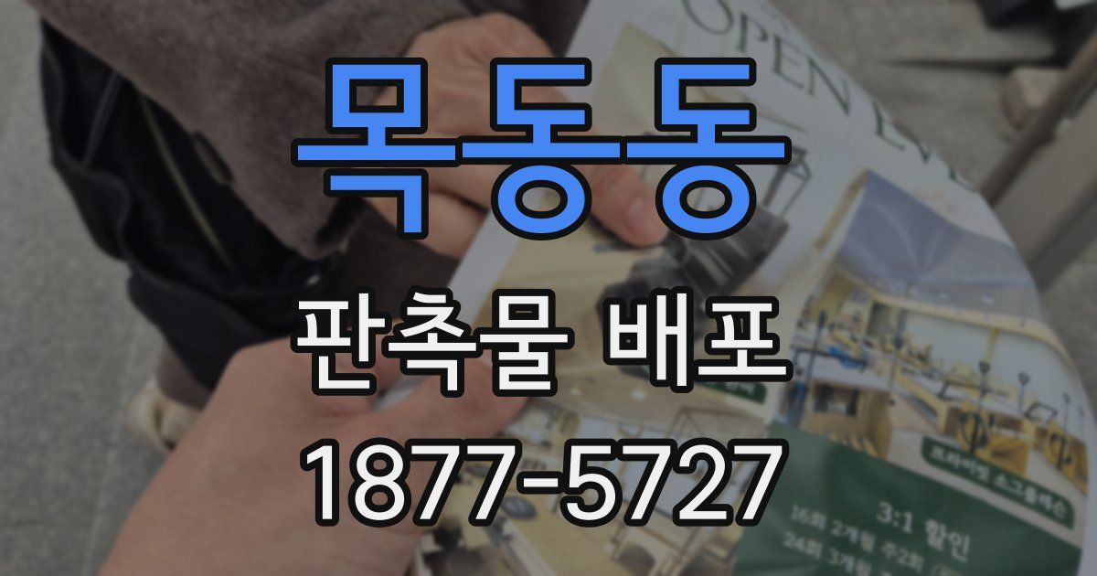 목동동 판촉물 배포