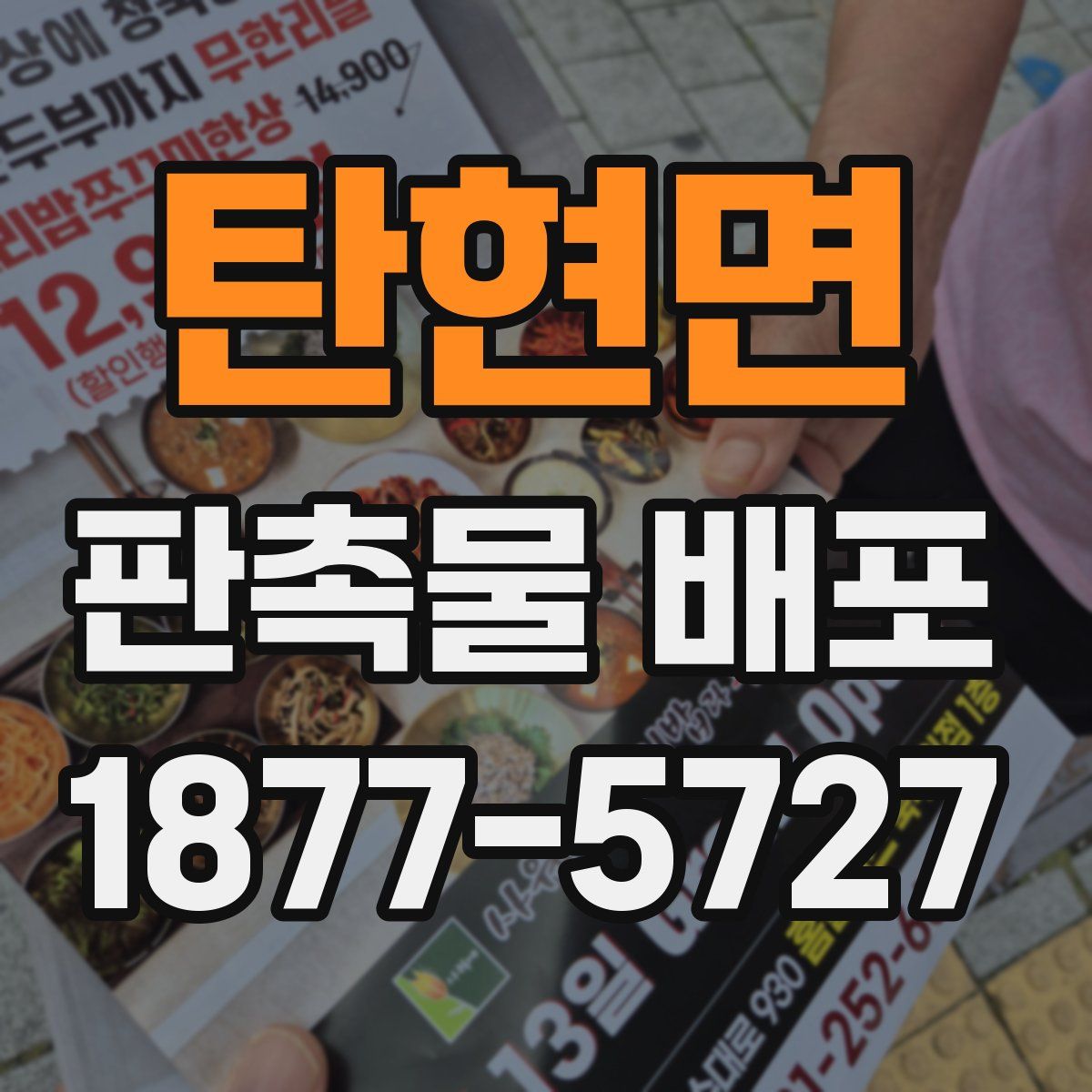 탄현면 판촉물 배포