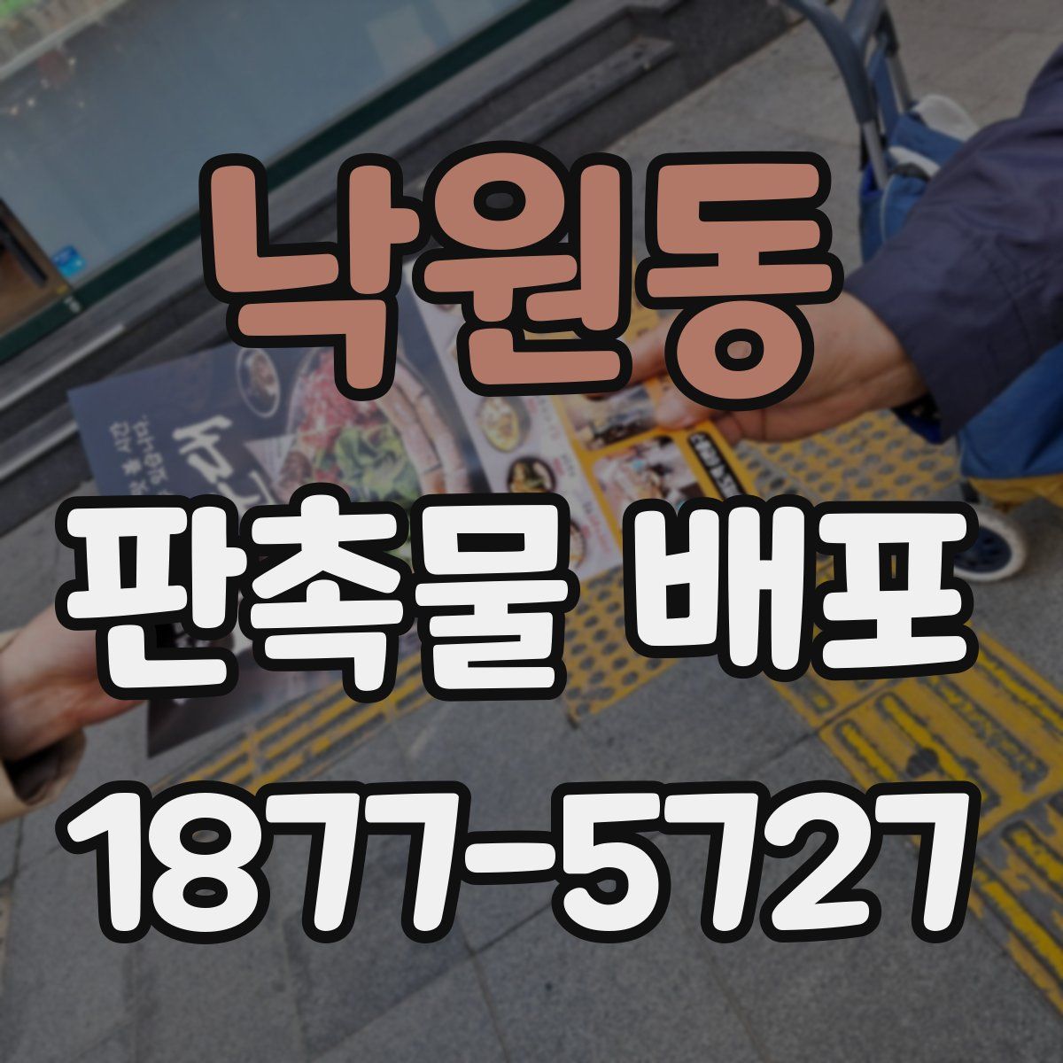 낙원동 판촉물 배포