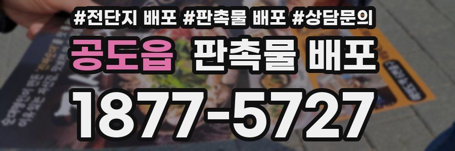 공도읍 판촉물 배포