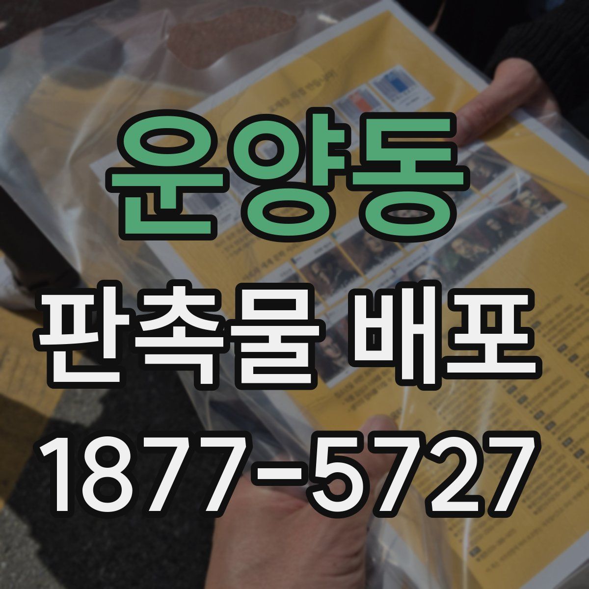 운양동 판촉물 배포