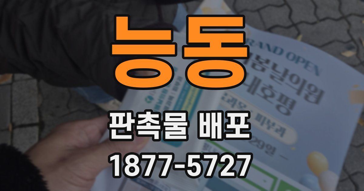 능동 판촉물 배포