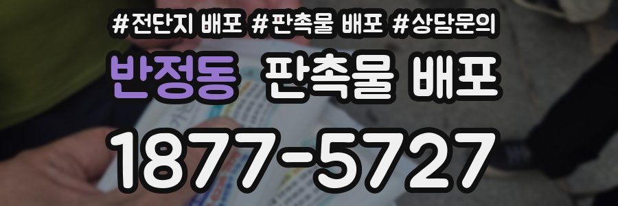 반정동 판촉물 배포