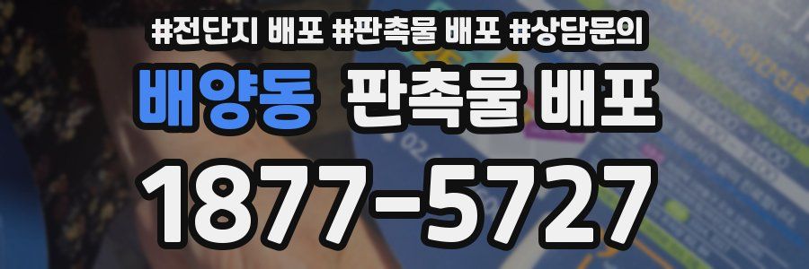 배양동 판촉물 배포