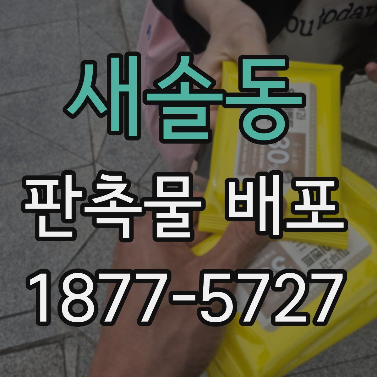 새솔동 판촉물 배포