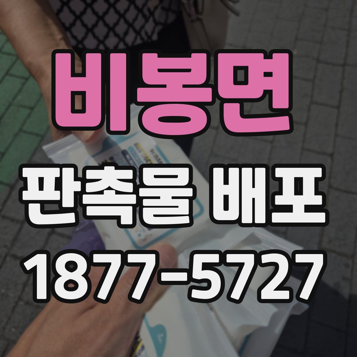 비봉면 판촉물 배포