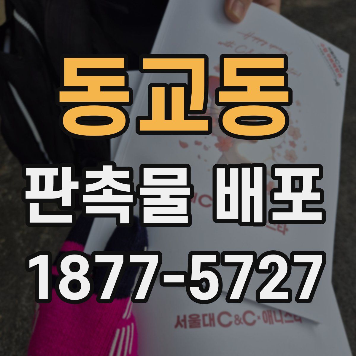 동교동 판촉물 배포