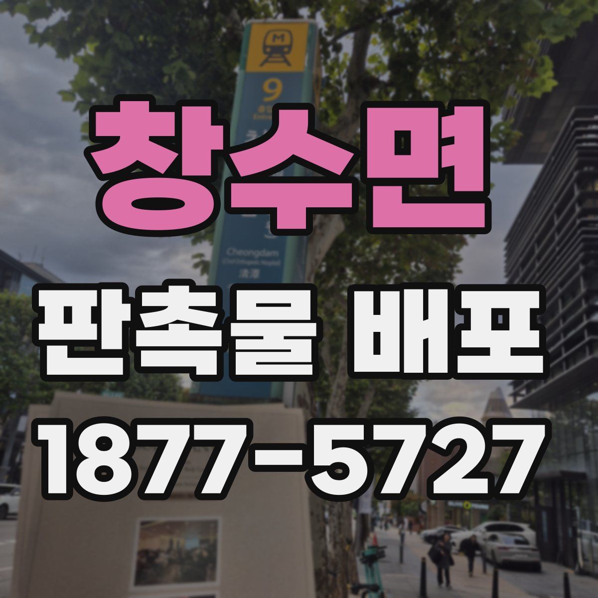 창수면 판촉물 배포