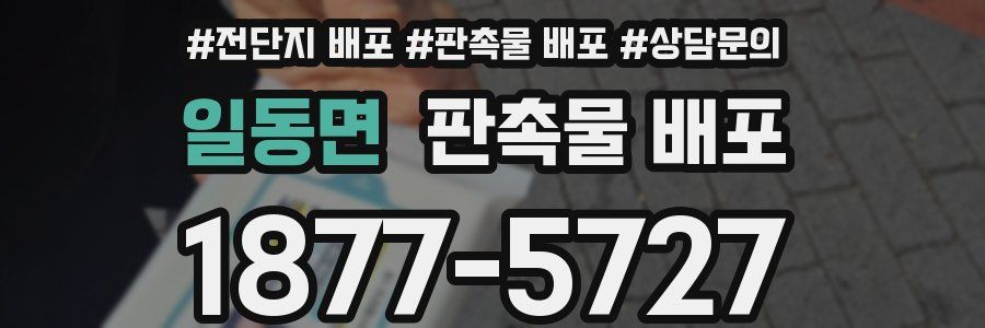 일동면 판촉물 배포