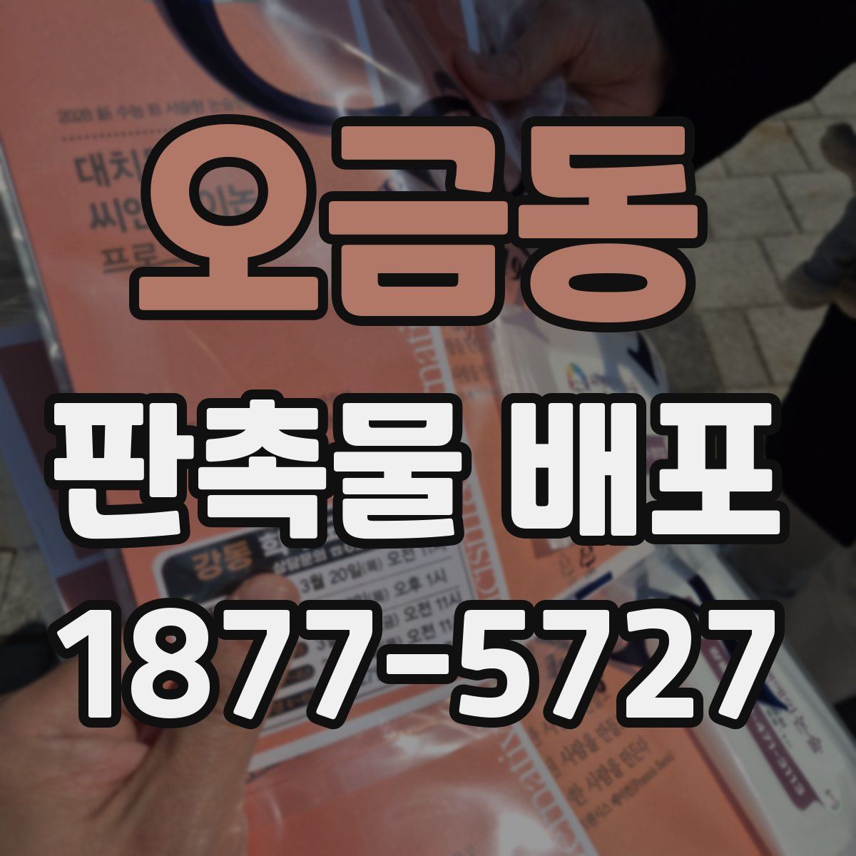 오금동 판촉물 배포